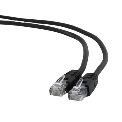 Cabo de Rede Gembird PP6U-0.25M/BK / Cat6 / UTP / 0.25m / AWG26 / Preto