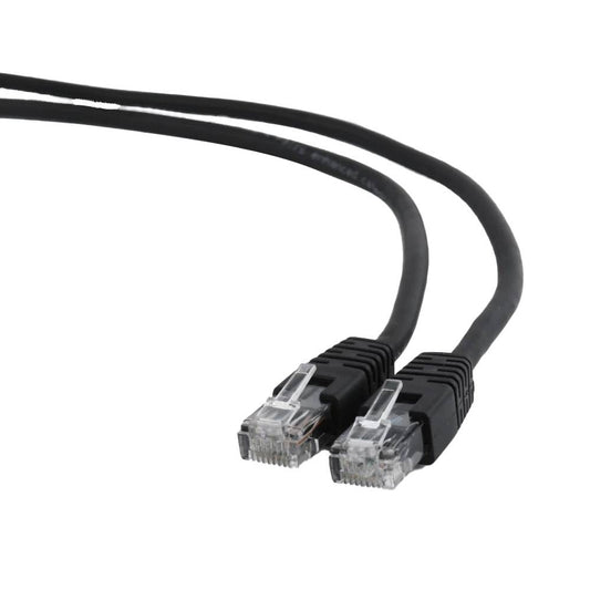 Cabo de Rede Gembird PP6U-0.5M/BK / Cat6 / UTP / 0.5m / AWG26 / Preto