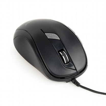 Rato Óptico Gembird USB 1600 DPI com 6 Botões Preto