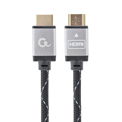 Cabo HDMI 2.0 4K 60Hz Gembird CCB-HDMIL-1M Select Plus Series Braided com Ethernet 1m Preto