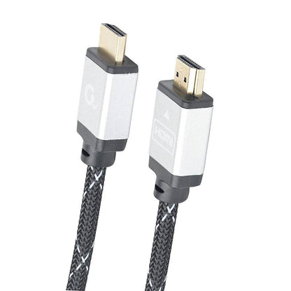 Cabo HDMI 2.0 4K 60Hz Gembird CCB-HDMIL-1M Select Plus Series Braided com Ethernet 1m Preto