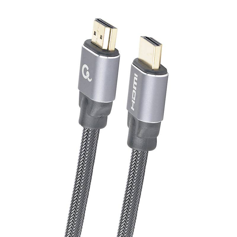 Cabo HDMI 2.0 4K 60Hz Gembird CCBP-HDMI-7.5M Premium Series Braided com Ethernet 7.5m Preto
