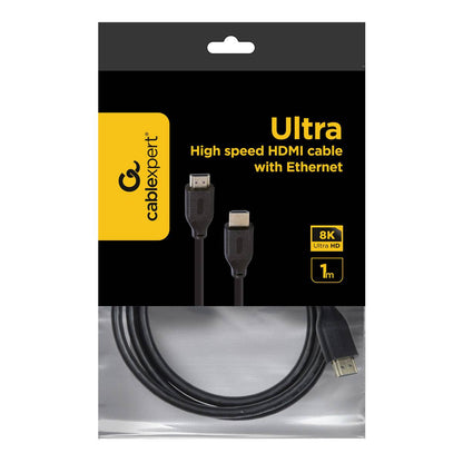 Cabo HDMI 1 Metro 2.1 Gembird / CC-HDMI8K-1M Select Series com Ethernet 8K / 60Hz / Preto