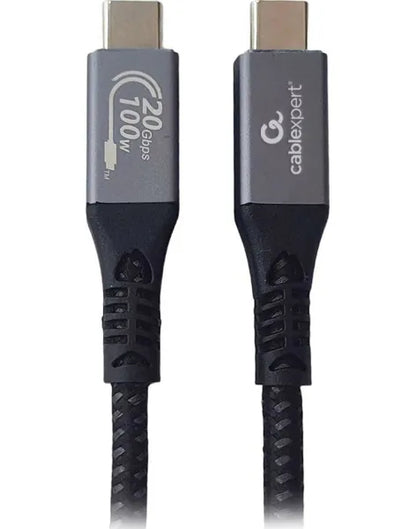 Cabo USB-C Gembird USB3 / 20Gbps / PD 100W / 4K / 60Hz / 1.5m / Preto