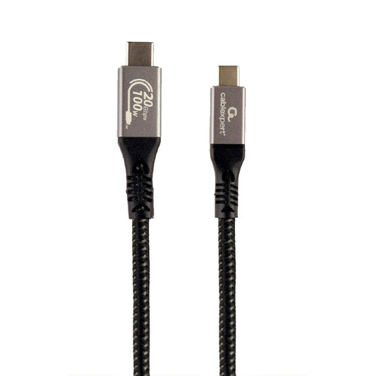 Cabo USB-C Gembird USB3 / 20Gbps / PD 100W / 4K / 60Hz / 1.5m / Preto
