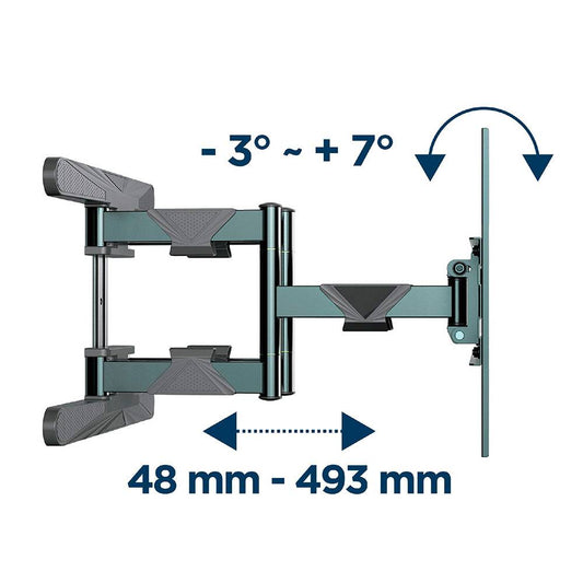 Suporte para TV Gembird WM-80ST-01 2,03 m (80") / Preto_2
