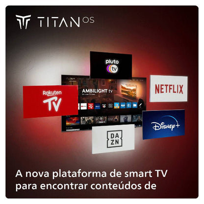 Televisão Smart TV Philips 8009 Series (2024) 55"/139,7cm LED 4K UHD Dolby Atmos Titan OS