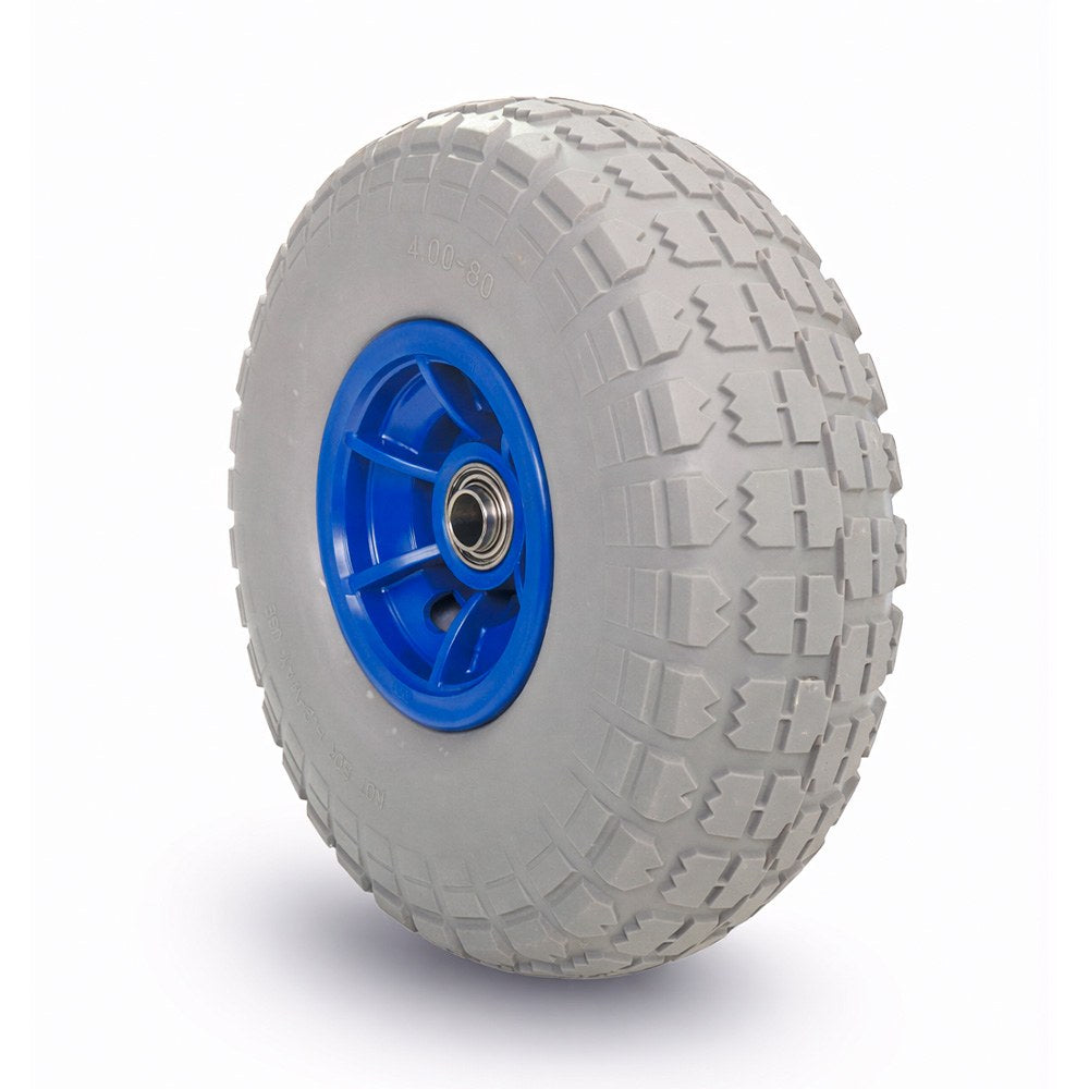 Roda Ã  prova de furos, banda de rodagem em poliuretano expandido, cinza, carga mÃ¡xima 60 kg, Ã¸260 mm_0