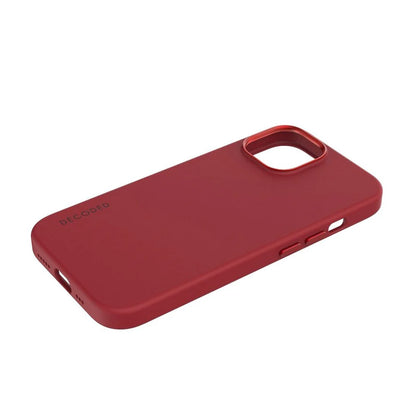 Capa de Pele DECODED com MagSafe para iPhone 15 / Vermelha