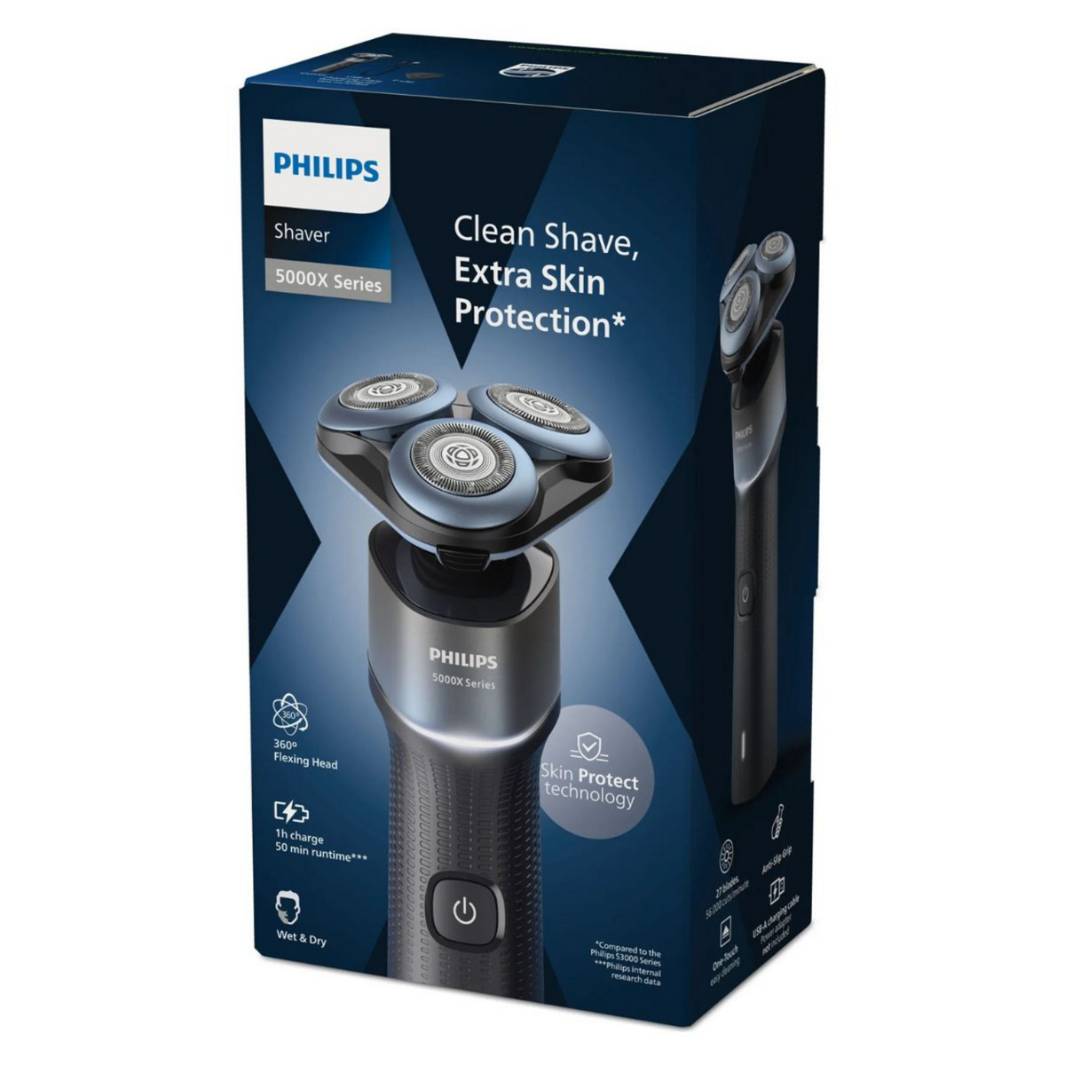 Aparador de Barbear PHILIPS X5006/00 Wet & Dry (Autonomia 50 min - Recarregável)