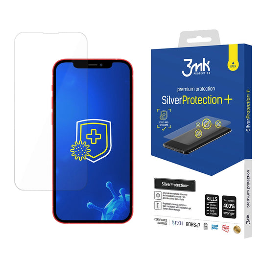 Screen protector for iPhone 13 mini antibacterial screen for gamers from the 3mk Silver Protection+ series_0