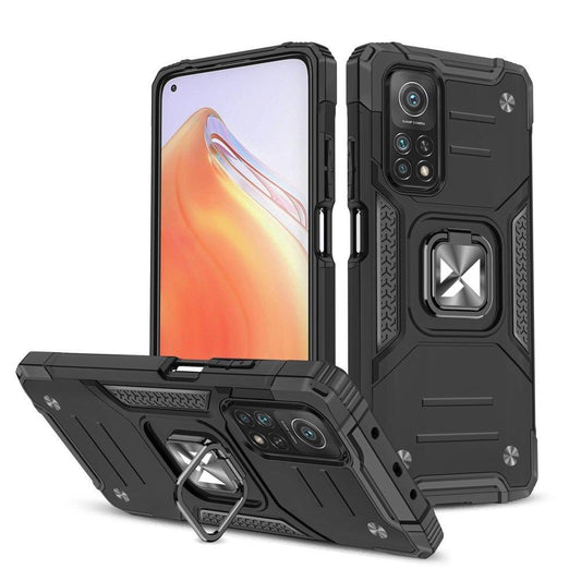 Wozinsky Ring Armor Tough Hybrid Case Cover + Magnetic Mount Mi Poco M4 Pro 5G / Redmi Note 11 5G (China) / Redmi Note 11T 5G / Redmi Note 11S 5G black_0