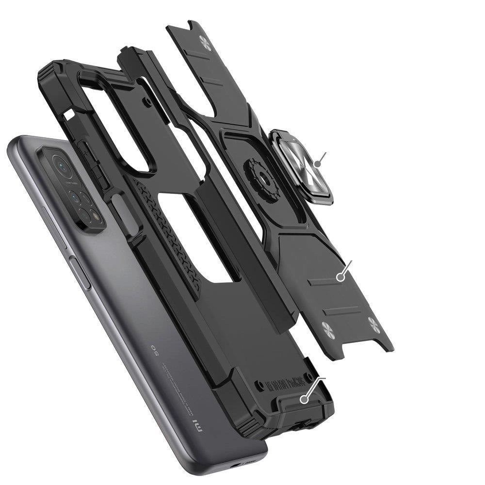 Wozinsky Ring Armor Tough Hybrid Case Cover + Magnetic Mount Mi Poco M4 Pro 5G / Redmi Note 11 5G (China) / Redmi Note 11T 5G / Redmi Note 11S 5G black_2