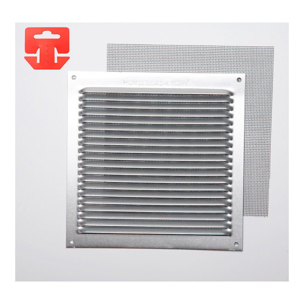 Grelhas con rede mosquiteira aluminio 0.6 color natural 170x170mm (g)_0