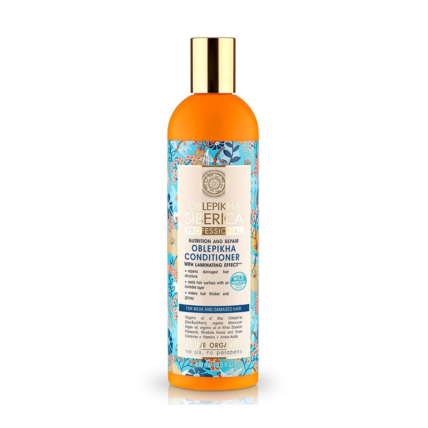 Acondicionador Natura Siberica / 400ML / Nutrição & Reparação para Cabelo Débil e Danificado_0