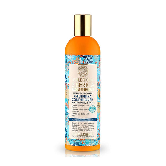 Acondicionador Natura Siberica / 400ML / Nutrição & Reparação para Cabelo Débil e Danificado_0