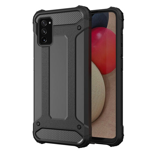 Hybrid Armor Case Tough Rugged Cover for Samsung Galaxy A03s black_0