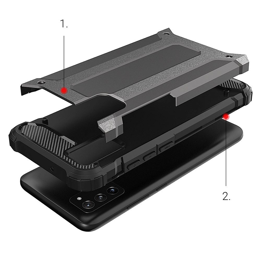 Hybrid Armor Case Tough Rugged Cover for Samsung Galaxy A03s black_5