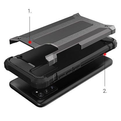 Hybrid Armor Case Tough Rugged Cover for Samsung Galaxy A03s black_5