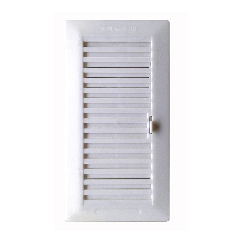 Grelha encastravel regulavel 13.3x26cm + laterais abs branco (g)_0