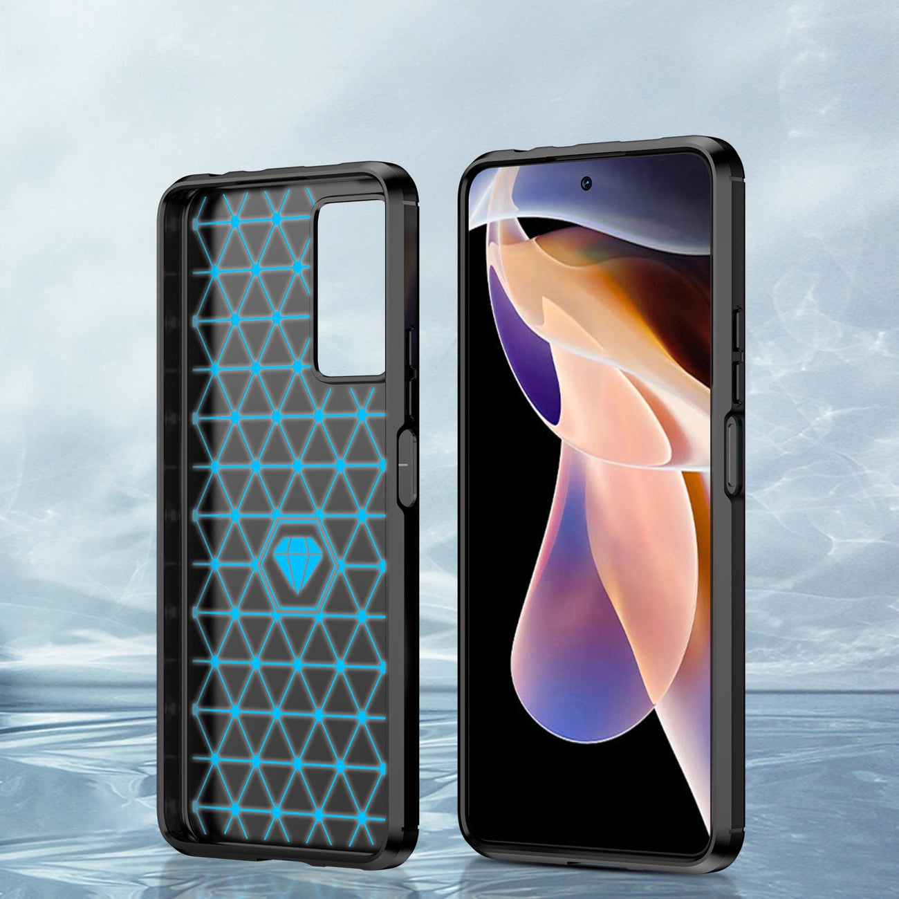 Carbon Case flexible case cover Xiaomi Redmi Note 11 Pro+ 5G (China) / 11 Pro 5G (China) / Mi11i HyperCharge / Poco X4 NFC black_3