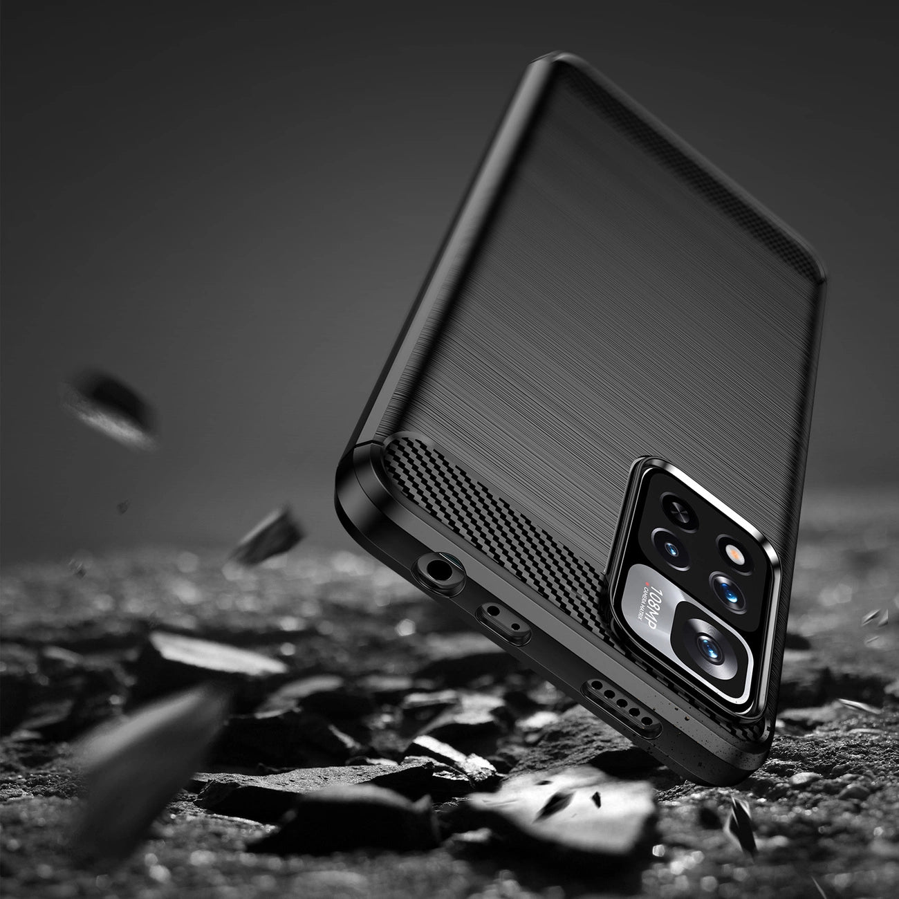 Carbon Case flexible case cover Xiaomi Redmi Note 11 Pro+ 5G (China) / 11 Pro 5G (China) / Mi11i HyperCharge / Poco X4 NFC black_5