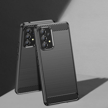 Carbon Case Flexible Cover Sleeve for Samsung Galaxy A53 5G black_6