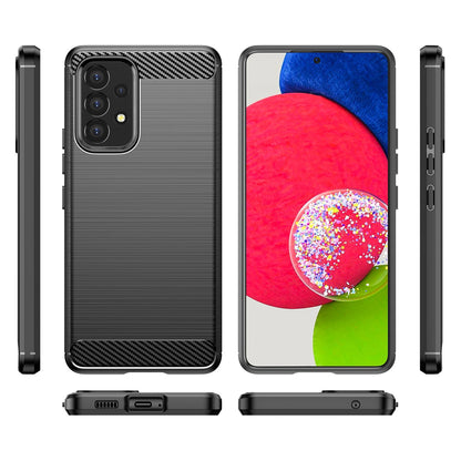 Carbon Case Flexible Cover Sleeve for Samsung Galaxy A53 5G black_7