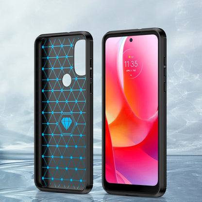 Carbon Case Flexible case cover Motorola Moto G Power 2022 black_3