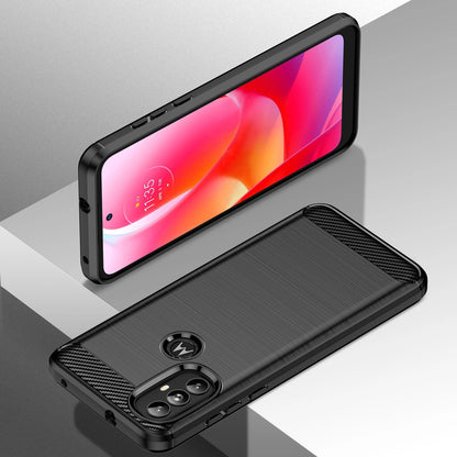 Carbon Case Flexible case cover Motorola Moto G Power 2022 black_5