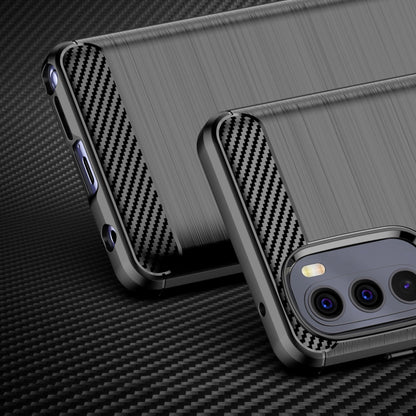 Carbon Case flexible cover for Motorola Moto G Stylus 2022 black_1