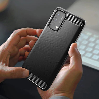 Carbon Case Flexible cover for OnePlus Nord N200 5G black_7