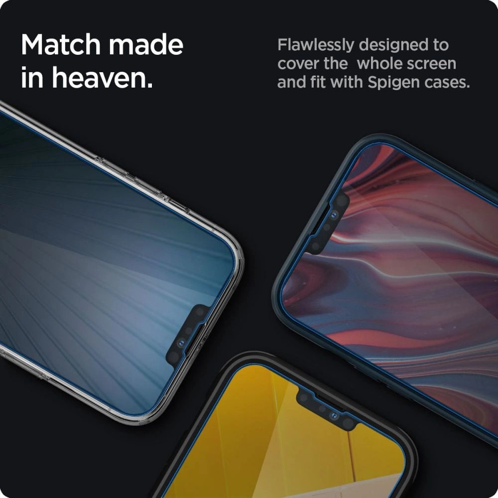 Spigen Glas.tR Slim Privacy Tempered Glass for iPhone 13 / 13 Pro / 14_4