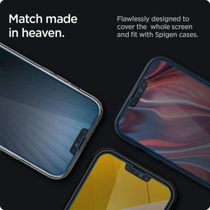 Spigen Glas.tR Slim Privacy Tempered Glass for iPhone 13 / 13 Pro / 14_4