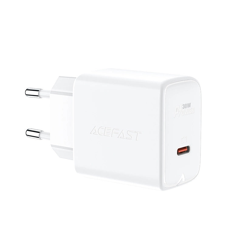 Acefast charger GaN USB Type C 30W, PD, QC 3.0, AFC, FCP white (A21 white)_0