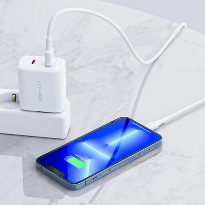Acefast wall charger USB Type C / USB 20W, PPS, PD, QC 3.0, AFC, FCP white (A25 white)_12
