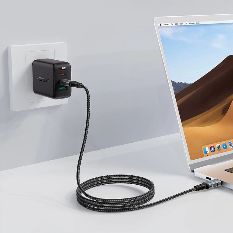 Acefast C4-03 Black USB-C - USB-C PD QC cable 100W 5A 480Mb/s 2m - black_3