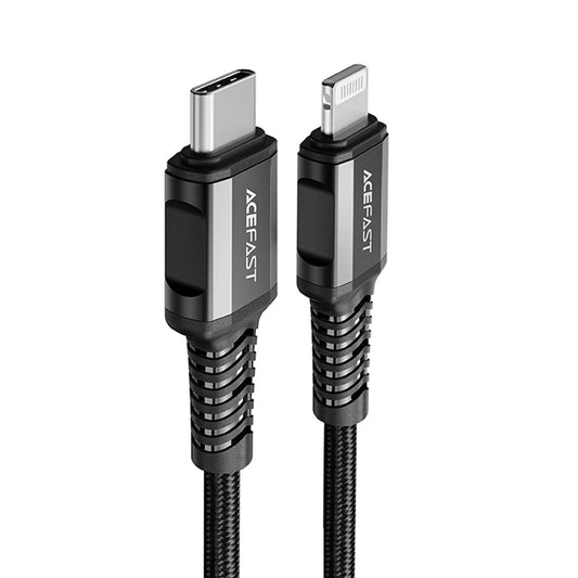 Acefast C1-01 Lightning - USB-C MFi PD cable 30W 3A 480Mb/s 1.2m - black_0