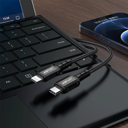 Acefast C1-01 Lightning - USB-C MFi PD cable 30W 3A 480Mb/s 1.2m - black_5