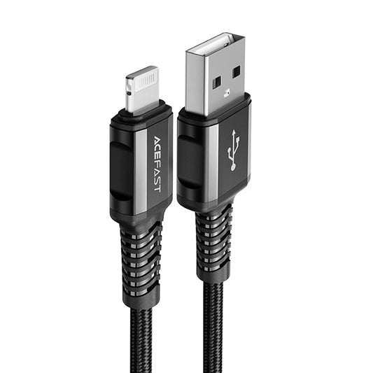 Acefast cable MFI USB - Lightning 1.2m, 2.4A black (C1-02 black)_0
