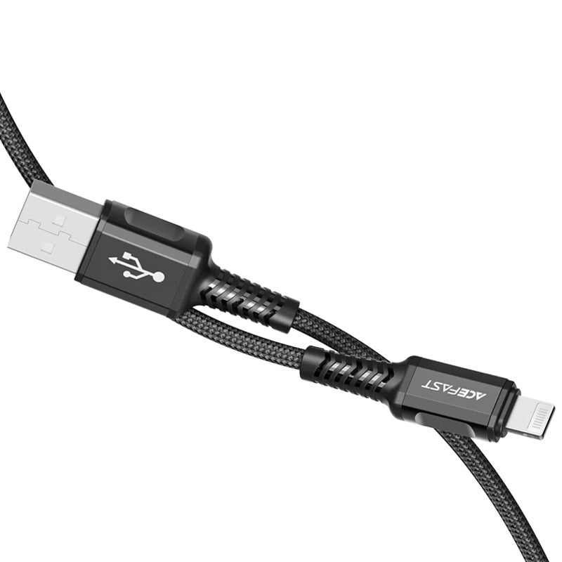 Acefast cable MFI USB - Lightning 1.2m, 2.4A black (C1-02 black)_2