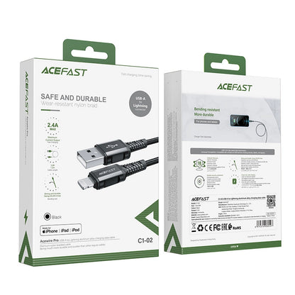 Acefast cable MFI USB - Lightning 1.2m, 2.4A black (C1-02 black)_4