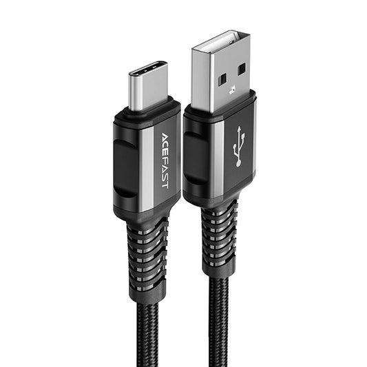 Acefast USB cable - USB Type C 1.2m, 3A black (C1-04 black)_0