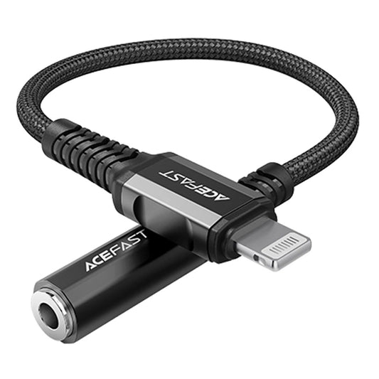 Acefast audio cable MFI Lightning - 3.5mm mini jack (female) 18cm, AUX black (C1-05 black)_0
