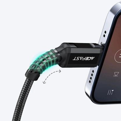Acefast audio cable MFI Lightning - 3.5mm mini jack (female) 18cm, AUX black (C1-05 black)_11