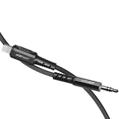 Acefast audio cable MFI Lightning - 3.5mm mini jack (male) 1.2m, AUX black (C1-06 black)_2