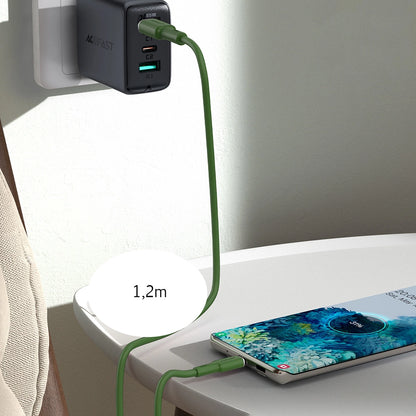 Acefast C2-03-CC USB-C - USB-C PD QC cable 60W 3A 480Mb/s 1.2m - green_10