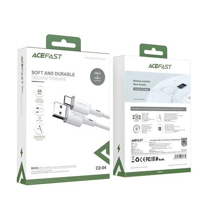Acefast USB cable - USB Type C 1.2m, 3A white (C2-04 white)_4