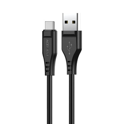 Acefast USB cable - USB Type C 1.2m, 3A black (C3-04 black)_0