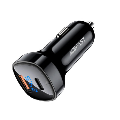 Acefast car charger 66W USB Type C / USB, PPS, Power Delivery, Quick Charge 4.0, AFC, FCP black (B4 black)_1